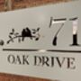 Personalised Bird On Branch Design House Acrylic Number Sign, thumbnail 5 of 7
