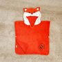 Personalised Freddie Fox Cub Children Poncho Towel, thumbnail 6 of 10