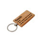 Dapper Chap 'Funcle' Rectangular Oak Keyring, thumbnail 3 of 4