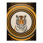 Tiger Tunnel Yellow Black Striped Fun Wall Art Print, thumbnail 6 of 6