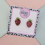 Red Strawberry Glitter Studs, thumbnail 3 of 4