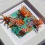 Turquoise Embroidered Coral Reef, thumbnail 3 of 7