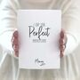 I Love Your Perfect Imperfections Personalised Card, thumbnail 1 of 2