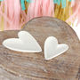 White Porcelain Love Heart Jewellery Tray, thumbnail 3 of 4