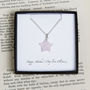 Personalised Rose Quartz Star Necklace, thumbnail 3 of 3