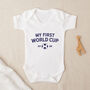 My First World Cup Personalised Babygrow, thumbnail 1 of 4