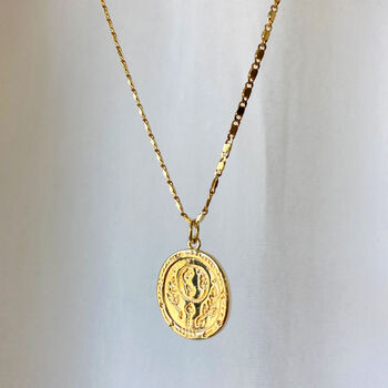 The World Is Yours Gold Plated Necklace, 2 of 9