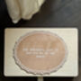 Personalised Wood And Lace Baby Keepsake Box, thumbnail 4 of 5