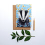 Recycled Illustrated Badger Card, thumbnail 1 of 2