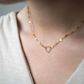 14k Gold Filled Heart Necklace, 2 of 3