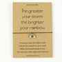 Greater The Storm The Brighter The Rainbow Wish Bracelet, thumbnail 3 of 4