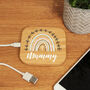 Personalised Pastel Rainbow Wireless Phone Charger, thumbnail 1 of 2