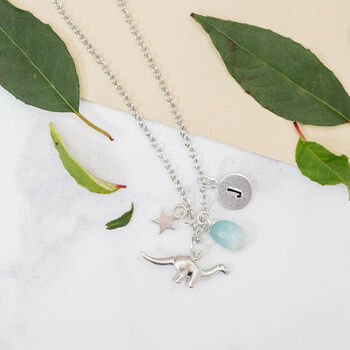 Personalised Dinosaur Charm Necklace, 3 of 4