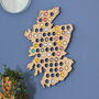 Personalised Scotland Beer Cap Collector Map Art, thumbnail 2 of 6