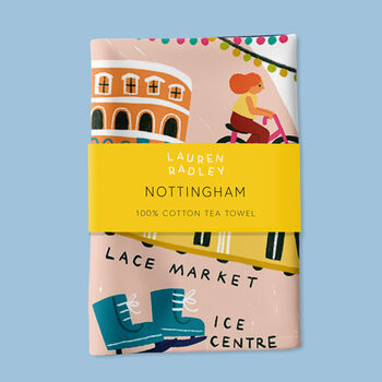 Nottingham Map Tea Towel, 3 of 3