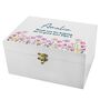 Personalised Grandmas Wooden Floral Keepsake Box Gift, thumbnail 5 of 5