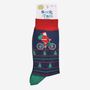 Men's Bamboo Socks Cycling Santa Claus, thumbnail 5 of 5