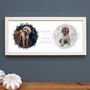 Bespoke Watercolour Pet Family Portrait Framed Print, thumbnail 2 of 4