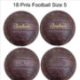 Personalised Faux Leather Football Ball Size Five, thumbnail 3 of 3