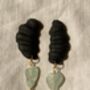 Abstract Scallop Shell Dangle Drop Statement Earrings, thumbnail 7 of 11