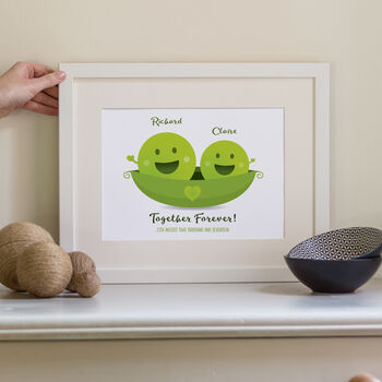 Peas In A Pod Family Print Personalised, 3 of 6