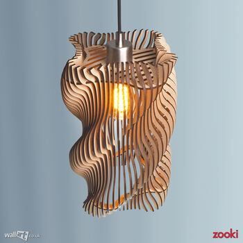 Zooki 31 'Tapio' Wooden Pendant Light, 5 of 9