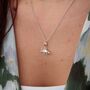 Sterling Silver Triceratops Dinosaur Charm Necklace, thumbnail 3 of 6
