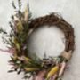 Large Spring Dried Flower Wreath, thumbnail 7 of 9