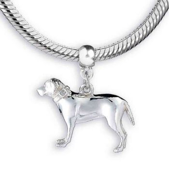 Labrador Sterling Silver Jewellery Charm, 7 of 9