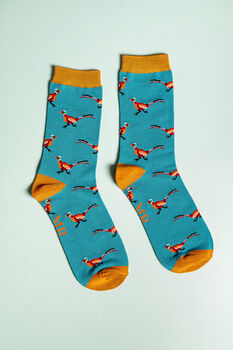 Pheasants Bamboo Socks, 3 of 3