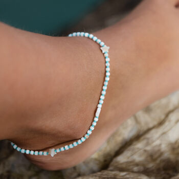 Jimbaron Bay Beaded Anklet, 5 of 5