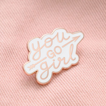 'You Go Girl' Enamel Pin, 2 of 6