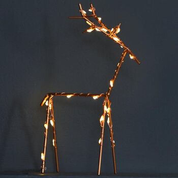 Copper Deer With LED Lights, 3 of 3