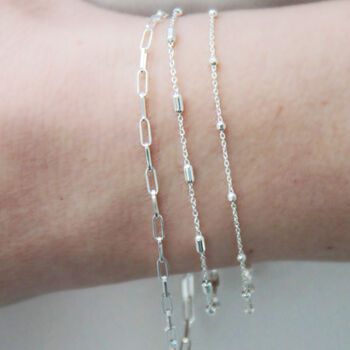 Everyday Sterling Silver Chain Bracelet, 5 of 5