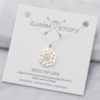 My Charm Story Seed Of Life Necklace, 5 of 8