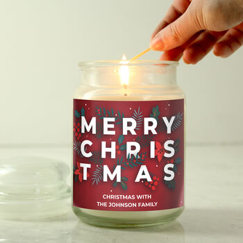 Personalised Christmas Candle, 2 of 3