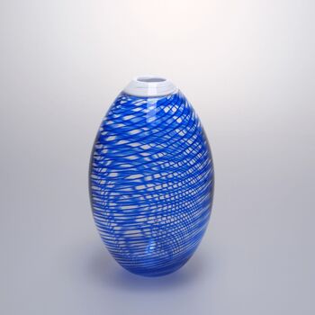 Sogni Azzurri Hand Blown Merletto Glass Vase, 3 of 4