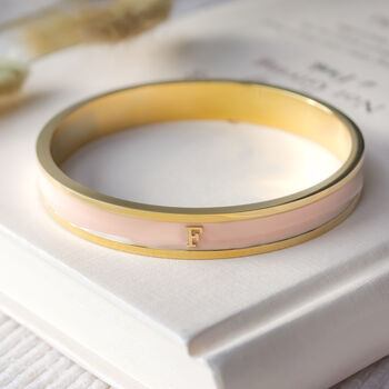 Initial Bangle Gold, Silver Or Rose Gold, 11 of 12
