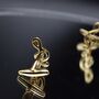 Treble Clef Gold Cufflinks Music Note Gift Music Accessory, thumbnail 3 of 5