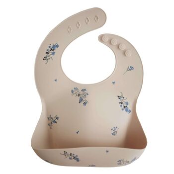Floral Silicone Scandi Bib For Baby, 3 of 6