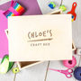 Personalised Engraved Children's Art And Craft Box, thumbnail 1 of 8