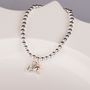Personalised Baby Robin Solid Silver Bead Bracelet, thumbnail 2 of 6