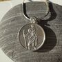 St. Christopher Personalised Keyring Sterling Silver, thumbnail 5 of 6