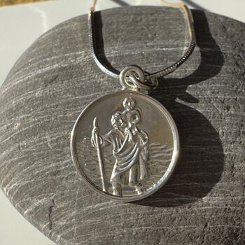 St. Christopher Personalised Keyring Sterling Silver, 5 of 6