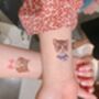 Kittens With Bows Temporary Tattoo, thumbnail 5 of 5