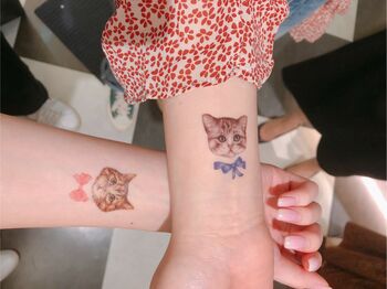 Kittens With Bows Temporary Tattoo, 5 of 5