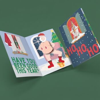 Moaning And Jiggling Animated 'Sexy Santa'! Funny And Cheeky Christmas Card, 10 of 12