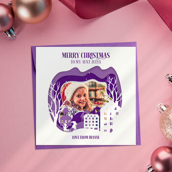 Personalised Aunt And Uncle Christmas Card, 5 of 6