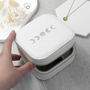 Customisable Moon Phase White Travel Jewellery Case, thumbnail 6 of 10