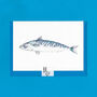 Holy Mackerel Illustrated Blank Greeting Card, thumbnail 4 of 10